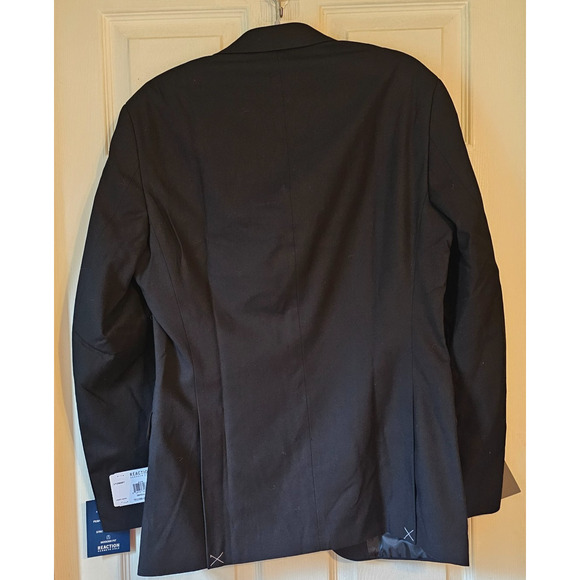 Kenneth Cole Reaction Techni-Cole Flex Suit Jacket Black 38R – NWT Blazer Modern - Picture 2 of 12